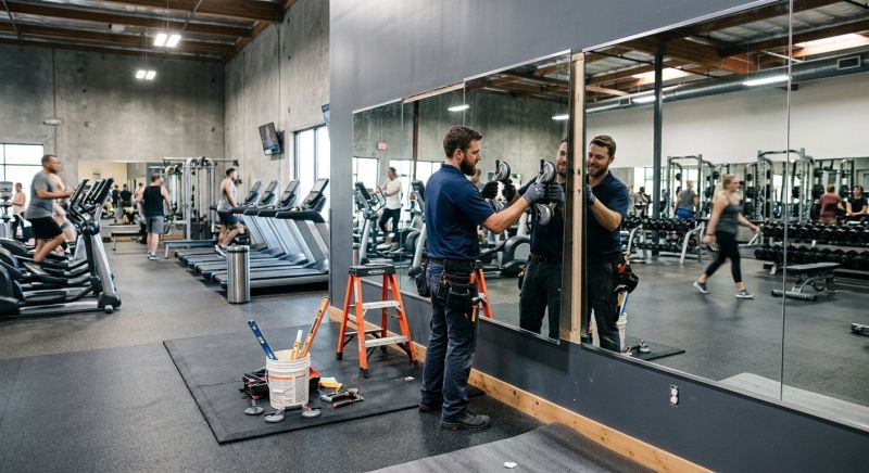 Fitness Mirror Installation in Longmont, CO